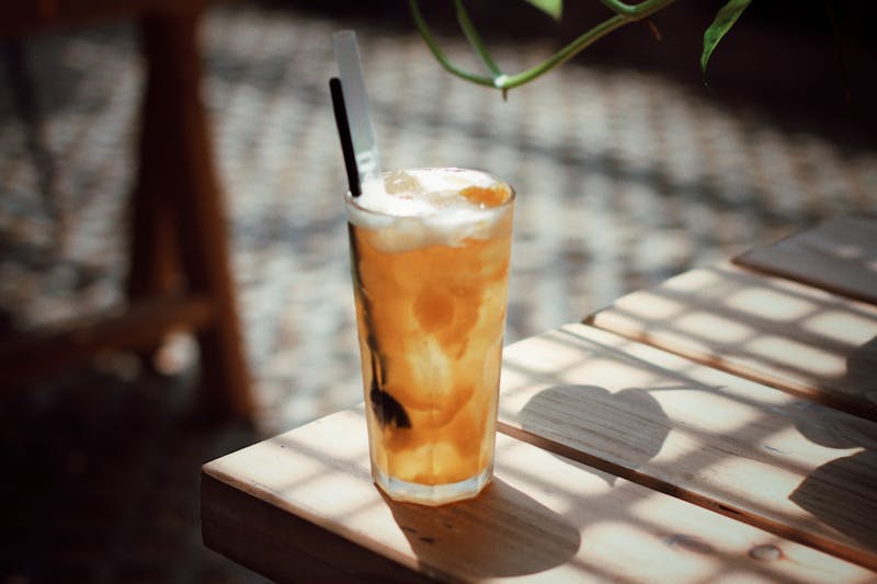 Refreshing sweet iced tea drink at Hangry Joe's restaurant